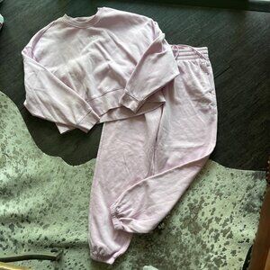 Adidas Pink Sweat Set - Size Large